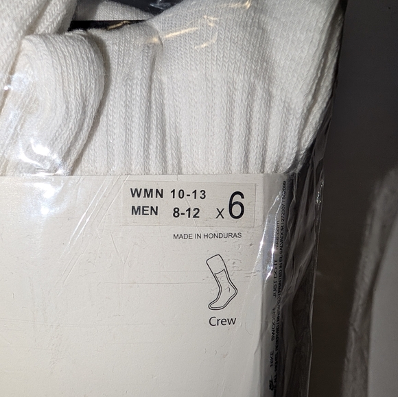 Nike Everyday Plus White Crew Socks Large - Picture 2 of 5